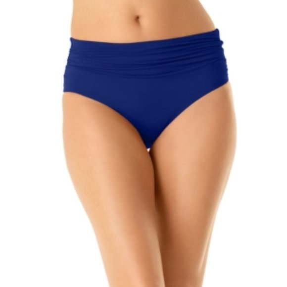 Anne Cole Convertible High-Waist, Mid-Rise and Fold Over Bikini Bottom (XS) - Picture 1 of 7